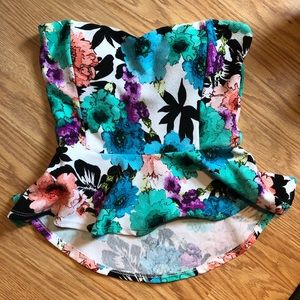 Floral Peplum Top